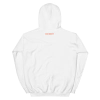 Sober AF Hoodie — Orange on White