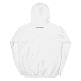 Sober AF Hoodie — Orange on White