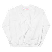 Sober AF Sweatshirt — Orange on White