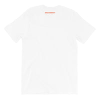 Sober AF Unisex T-Shirt — Orange on White