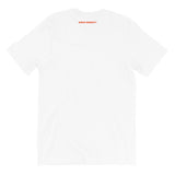 Sober AF Unisex T-Shirt — Orange on White