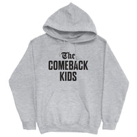 The Comeback Kids Hoodie — Black on Grey Heather