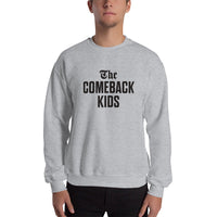The Comeback Kids Sweatshirt — Black on Grey Heather