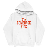 The Comeback Kids Hoodie — Orange on White