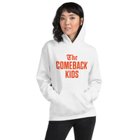 The Comeback Kids Hoodie — Orange on White
