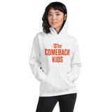 The Comeback Kids Hoodie — Orange on White