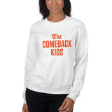 The Comeback Kids Sweatshirt — Orange on White