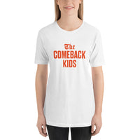 The Comeback Kids Unisex T-Shirt — Orange on White