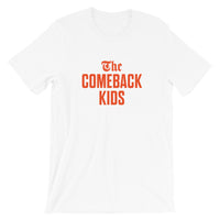The Comeback Kids Unisex T-Shirt — Orange on White