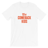The Comeback Kids Unisex T-Shirt — Orange on White