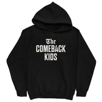 The Comeback Kids Hoodie — White on Black