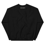 Sober AF Sweatshirt — White on Black