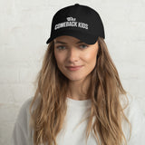 The Comeback Kids Dad Hat — White on Solid Black