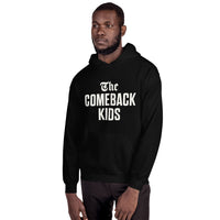 The Comeback Kids Hoodie — White on Black