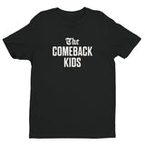 The Comeback Kids Men's Fitted T-Shirt — White on Black