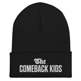 The Comeback Kids Beanie — White on Black