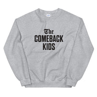 The Comeback Kids Sweatshirt — Black on Grey Heather