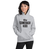 The Comeback Kids Hoodie — Black on Grey Heather