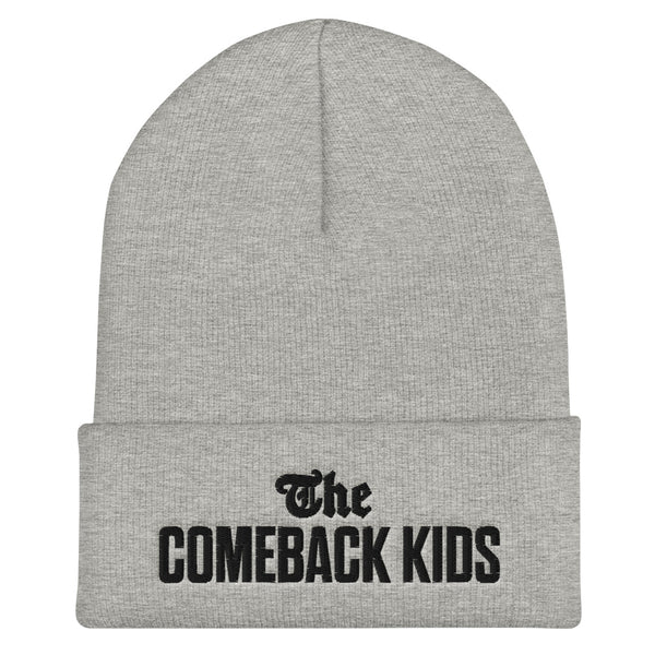 The Comeback Kids Beanie — Black on Grey Heather