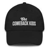 The Comeback Kids Dad Hat — White on Solid Black