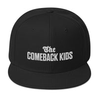 The Comeback Kids Snapback — White on Black