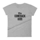 The Comeback Kids Women's T-Shirt — Black on Grey Heather