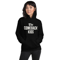 The Comeback Kids Hoodie — White on Black