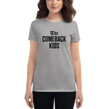 The Comeback Kids Women's T-Shirt — Black on Grey Heather