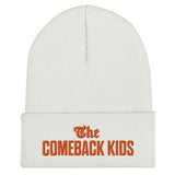 The Comeback Kids Beanie — Orange on White