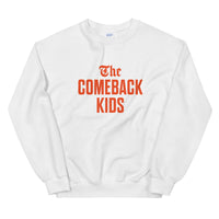 The Comeback Kids Sweatshirt — Orange on White