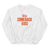 The Comeback Kids Sweatshirt — Orange on White