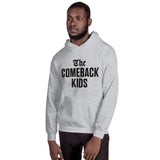 The Comeback Kids Hoodie — Black on Grey Heather