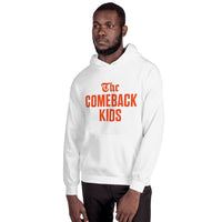 The Comeback Kids Hoodie — Orange on White