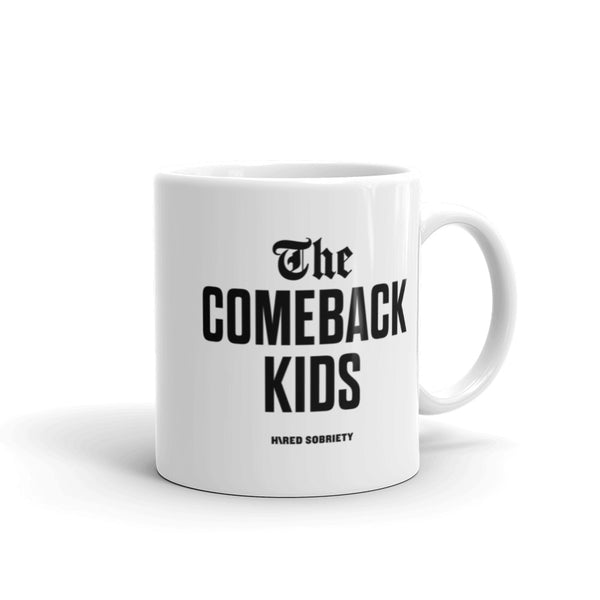 The Comeback Kids Mug — Black on White